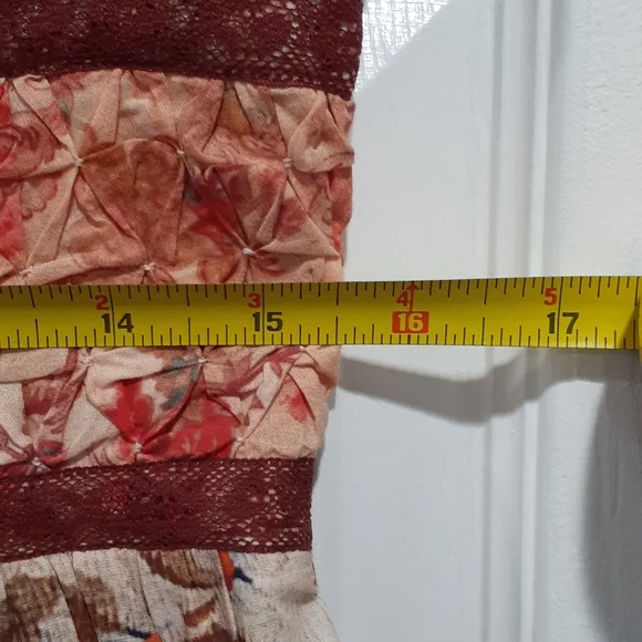 NEW W/O TAG Sundance Catalogue Sundance Outback Bloom Midi Patchwork Print Dress - Picture 9 of 12